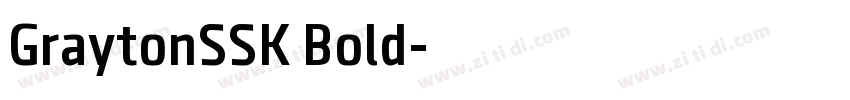 GraytonSSK Bold字体转换